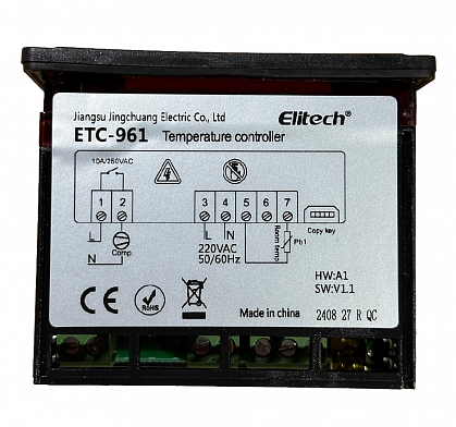 Контроллер Elitech ETC-961 с 1 датчиком